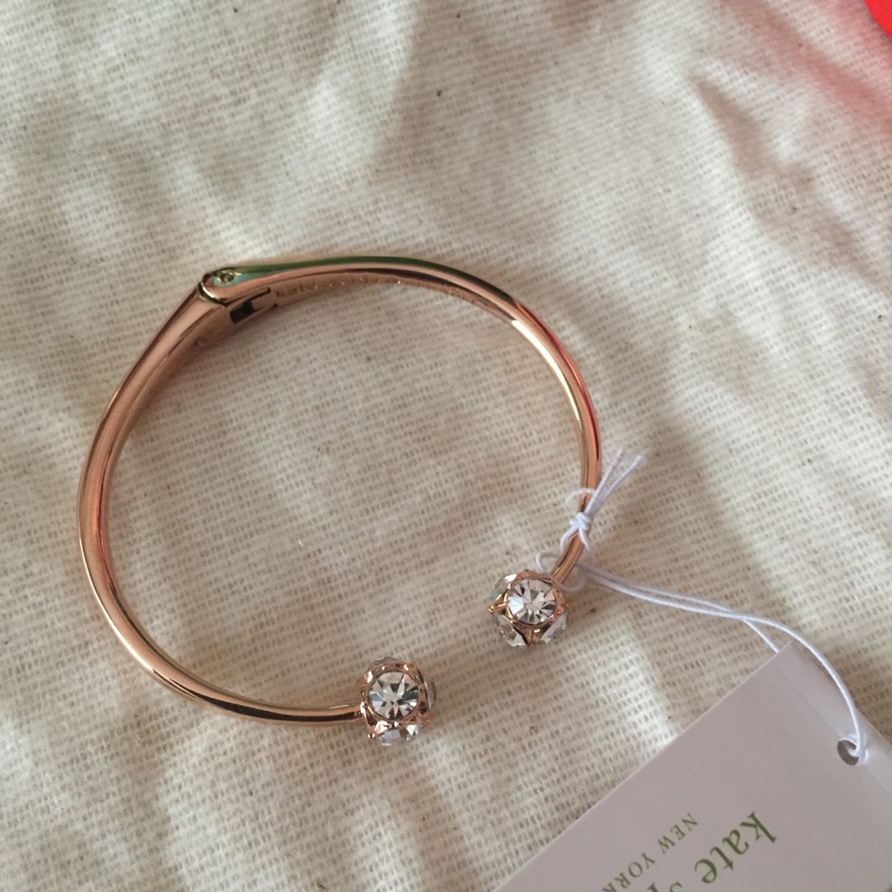 Kate Spade rose gold Lady Marmalade cuff bracelet - Picture 2 of 2